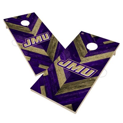 NCAA James Madison Dukes 2'x4' Solid Wood Cornhole Board