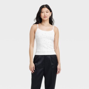 Women's Embellished Tank Top - A New Day™ - 1 of 3