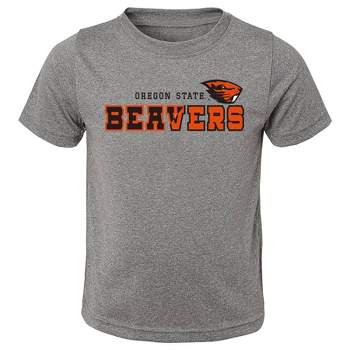 NCAA Oregon State Beavers Boys' Heather Gray Poly T-Shirt