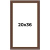 PosterPalooza | Traditional Brown Picture Frame - UV Acrylic, Foam Board Backing, Hanging Hardware - 2 of 4