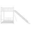 NicBex Twin Size Bunk Bed Metal Rack Bed Frame with Slides, Guardrail and Ladder, Easy to Climb, No Spring Box Required - 4 of 4