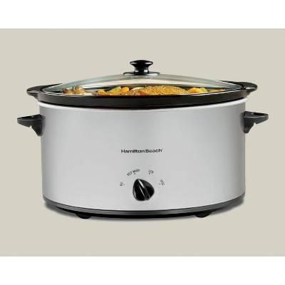 Hamilton Beach 7.9-Liter Silver Stainless Steel Slow Cooker