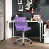 ELJGET Ergonomic Office Chair for Teens, Height Adjustable Desk Chair with Rolling Wheels, Breathable Backrest & Soft Seat - 4 of 4