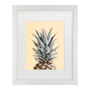 Trademark Fine Art - 1x Studio III Pineapple Yellow 04 Matted Framed Art - 1 of 4