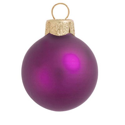 Northlight 40ct Matte Glass Ball Christmas Ornament Set 1.5" - Soft Rose Pink