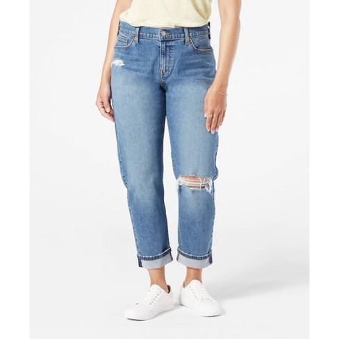 Denizen® From Levi's® Women's Mid-rise Cropped Boyfriend Jeans - Time After  Time 4 : Target