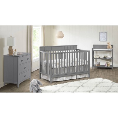 Oxford Baby Richmond 4-in-1 Convertible Crib - Brushed Gray : Target