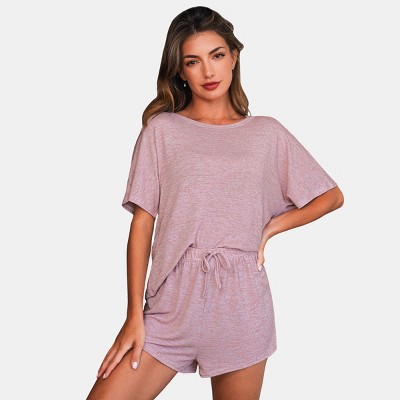 Women's Cozy Tee & Shorts Pajama Set - Cupshe