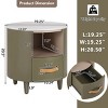 Accent Cabinet Modern with Drawer and Open Shelf for Living Room or Bedroom 19.25W - 3irtyhousy - 4 of 4