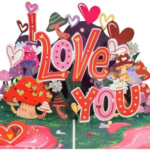 Paper Love 3D Frndly I Love You So Mush Pop Up Card - 8"x6" - 1 of 4