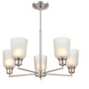 Millennium Lighting Amberle 5 - Light Chandelier in  Brushed Nickel - 3 of 4