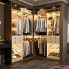 Aheaplus 117.8" Closet System with Wood Drawers, Shoe Racks, Hanging Rods - 3 of 4