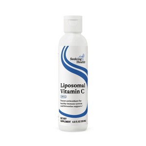 Seeking Health Liposomal Vitamin C-Liquid Vitamin Supplement for Immune Support-Antioxidant Supplement for Men & Women-4.6 Fl oz, Lemon (135 ML) - 1 of 4
