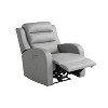 Relax-A-Lounger Alpine Power Recliner Gray Vegan Leather - 3 of 4