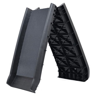 Elevon Folding Pet Ramp, Portable Lightweight High Traction Sloping Surface Incline for Dog and Cat Animals, 62 Inch Long, 150 lb Capacity, Black