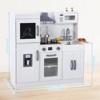 Play Kitchen for Kids, Wooden Play Kitchen with Toy Storage System, Toy Kitchen Set with Play Features, Kids Play Kitchen Designed, Gift for Ages 3+ - 3 of 4