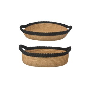 WeThinkStorage Twisted Jute Decorative Basket and Tray with Soft Rope Handle - 1 of 4