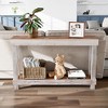SMARTSTANDARD 46 in. x 10 in. x 28 in. Solid Wood Console Table - 4 of 4