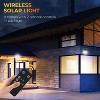 ROTTOGOON Solar Motion Sensor LED Wall Lights Flood Security Remote 3 Modes IP65 Waterproof White 2-Pack - 2 of 4