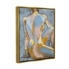 Stupell Industries Modern Blue Brushed Sitting NudeFloater Canvas Wall Art - 3 of 4