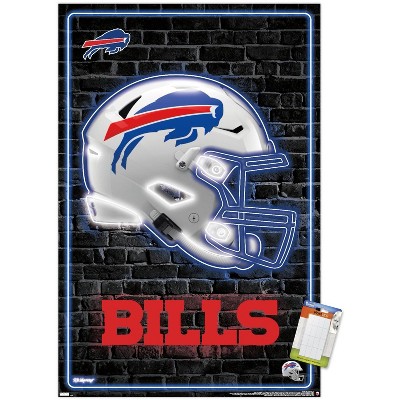 Trends International NFL Buffalo Bills - Drip Helmet 20 Wall Poster with  Push Pins