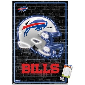 Trends International NFL Buffalo Bills - Neon Helmet 23 Unframed Wall Poster Prints - 1 of 4