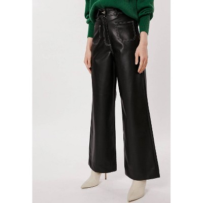 Women's Terre Faux Leather Pants - DELUC