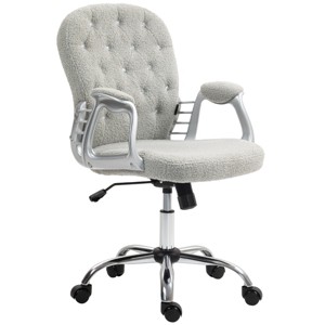 GlasFlength Task and Office Chairs Adjustable Office Chair Ergonomic Swivel Chair Computer Arm Chair for Long Sitting, Gray, 23.5"*23.8"*40.5" - 1 of 4