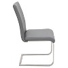 Set of 2 Foster Contemporary Dining Chair Stainless Steel/Gray - LumiSource - image 3 of 4