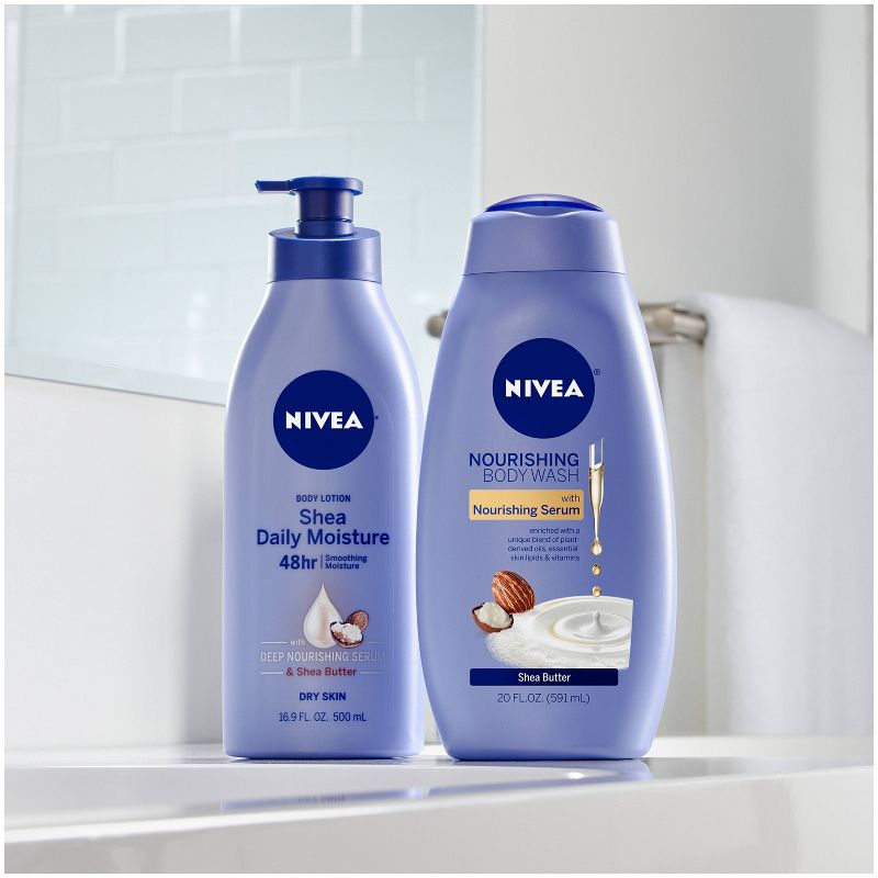 Nivea Shea Butter Nourishing Body Wash for Dry Skin - 20 fl oz, 5 of 8