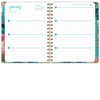 Global Printed Products Hardcover CY 2025 Fashion Planner - 7"x9" (Teal Floral) - 4 of 4
