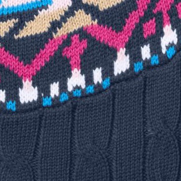 navy fair isle stripe
