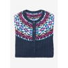 Woman Within Plus Size Fair Isle Cardigan - 3 of 4