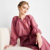 Women's Balloon Long Sleeve Flowy Boho Top - Future Collective - 3 of 3