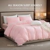 SEVOBAL Quilts Oversized Duvet Cover Set All Season Bed Comforter Alternative Quilted Duvet Machine Washable, Pink, 104"*90"*1" - 4 of 4