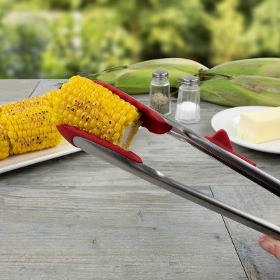 Tovolo 6pc Silicone Utensil Set Cayenne: Kitchen Cooking Utensils, Hand Wash, Adult, Red, Includes Ladle & Tongs — фото 6