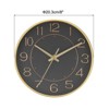 Unique Bargains Decorative Quartz Battery Operated Silent Non-Ticking Round Wall Clocks 8" - 2 of 4