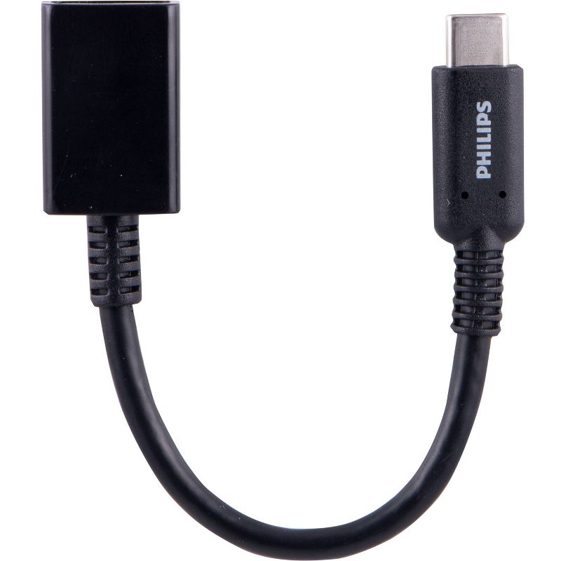 Philips 6&#34; USB-C to USB 3.1 Female Adapter Black, 4 of 9