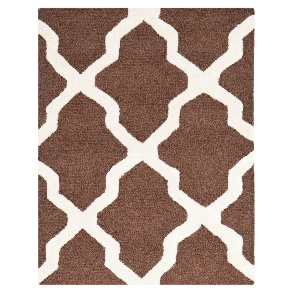 Maison Textured Rug - Dark Brown / Ivory (2'x3') - Safavieh