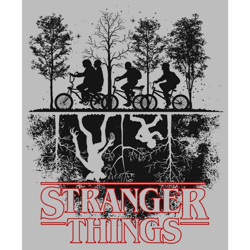 Men's Stranger Things Biking in Upside Down T-Shirt, 2 of 6