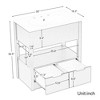 NicBex Bathroom Vanity without Sink Top/with Sink Top,Bathroom Sink Vanity with Open Shelf and 2 Drawers,Bathroom Sink Cabinet,Brown/Light Brown/Black - 3 of 4
