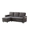 Racxily Linen L-Shaped Combo Sofa Sofa Bed with Pullout Bed, Reversible Sofas Bed, for Tight Spaces, Reversible Sleeper Combo Couch - 4 of 4