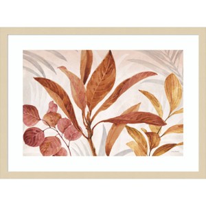 25" x 19" Leaves 01 by Lisa Audit Wood Framed Wall Art Print - Amanti Art: Giclee, Botanical Detail - 1 of 4