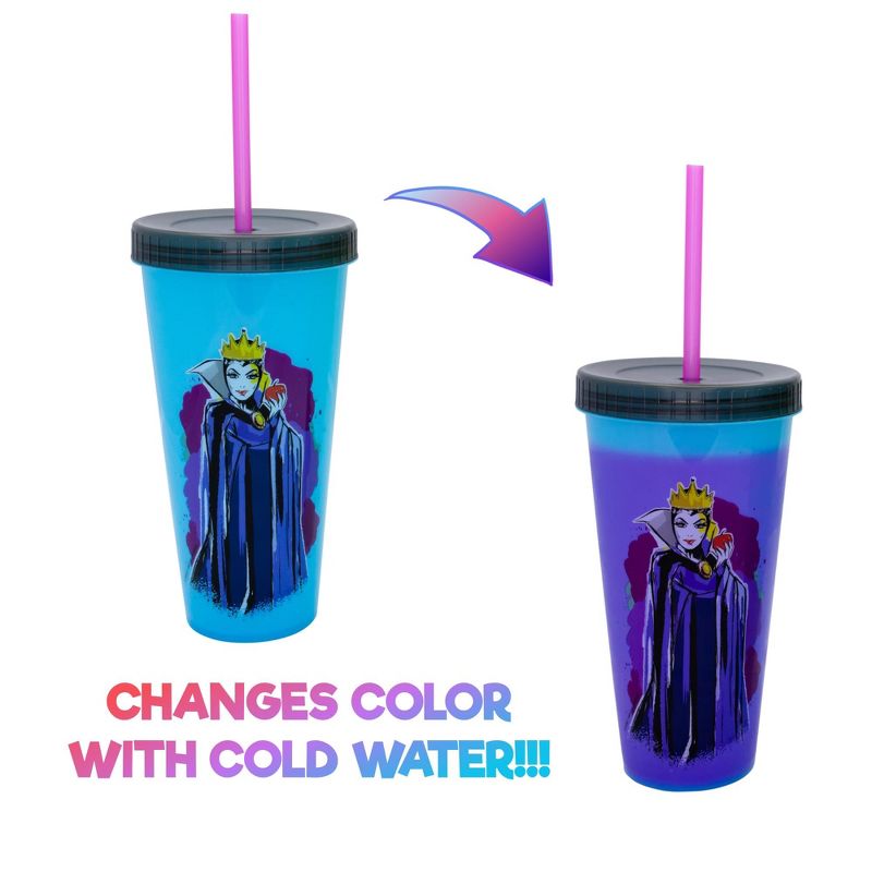 Silver Buffalo Disney Villains Color-Changing Plastic Tumblers | Set of 4, 2 of 10