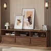 70 inch TV Stand for 80" TVs, Mid Century Modern Entertainment Center with Storage Drawer & Open Shelves, Wood Media Console Cabinet for Living Room - 4 of 4