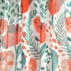 2pk 52"x84" Sheer Poppy Garden Curtain Panels White/Blue/Red - Lush Décor - 3 of 4
