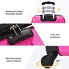 4 Pieces Hard Shell Suitcase With Travel Bag Luggage Storage Bags Luggage Tags, 16" 20" 24" 28" Luggage With TSA Lock For Travel - 2 of 4