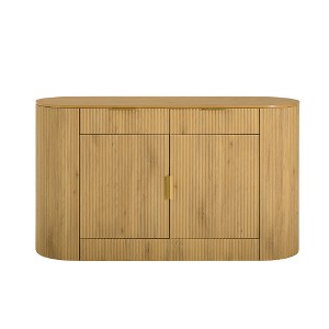 Lyngins Sideboard Buffet Cabinets with 3 Doors,2 Drawers,3 Side Shelves,Coffee Bar Cabinets with Storage,Credenzas for Kitchen,Entryway - 1 of 4