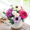 Sullivans Artificial Anemone Stem 14"H Off-White Flowers - 2 of 4