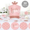 Big Dot of Happiness Bride Squad - Rose Gold Bridal Shower or Bachelorette Party Decor and Confetti - Terrific Table Centerpiece Kit - Set of 30 - 2 of 4